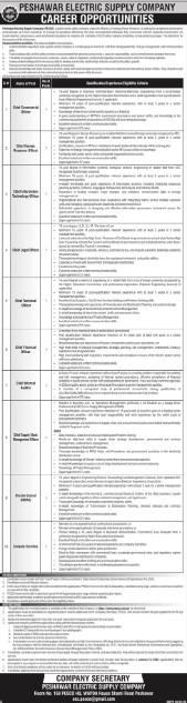 Peshawar Electric Supply Company Jobs