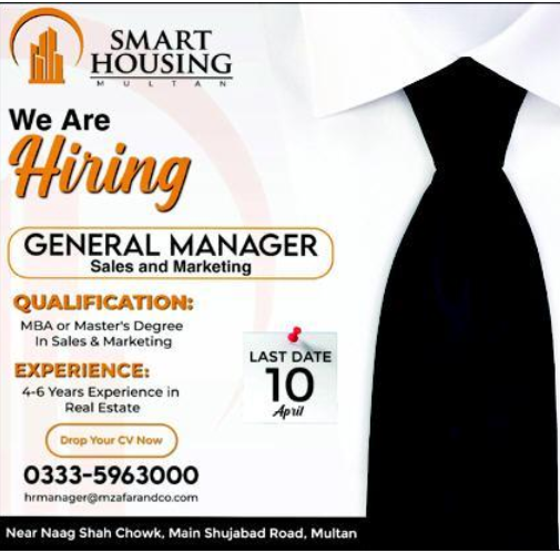 smart house job in multan