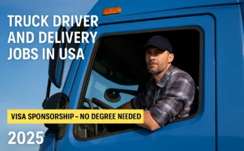 Truck Driver and Delivery Jobs in USA with Visa Sponsorship – No Degree Needed 1 Truck Driver and Delivery Jobs in USA with Visa Sponsorship – No Degree Needed